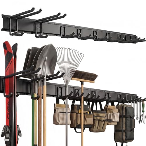 66-Inch Garage Tool Organizer Wall Mount with 700LBS Capacity - Heavy Duty Garden & Workshop Storage