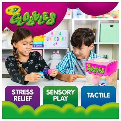 Crayola Globbles Squish Toys (16ct), Easter Egg Toy & Essential Easter Basket Stuffers, Sticky Stress Ball for Adults & Kids, Squishy Balls, Calming Sensory Gift for Stress Relief