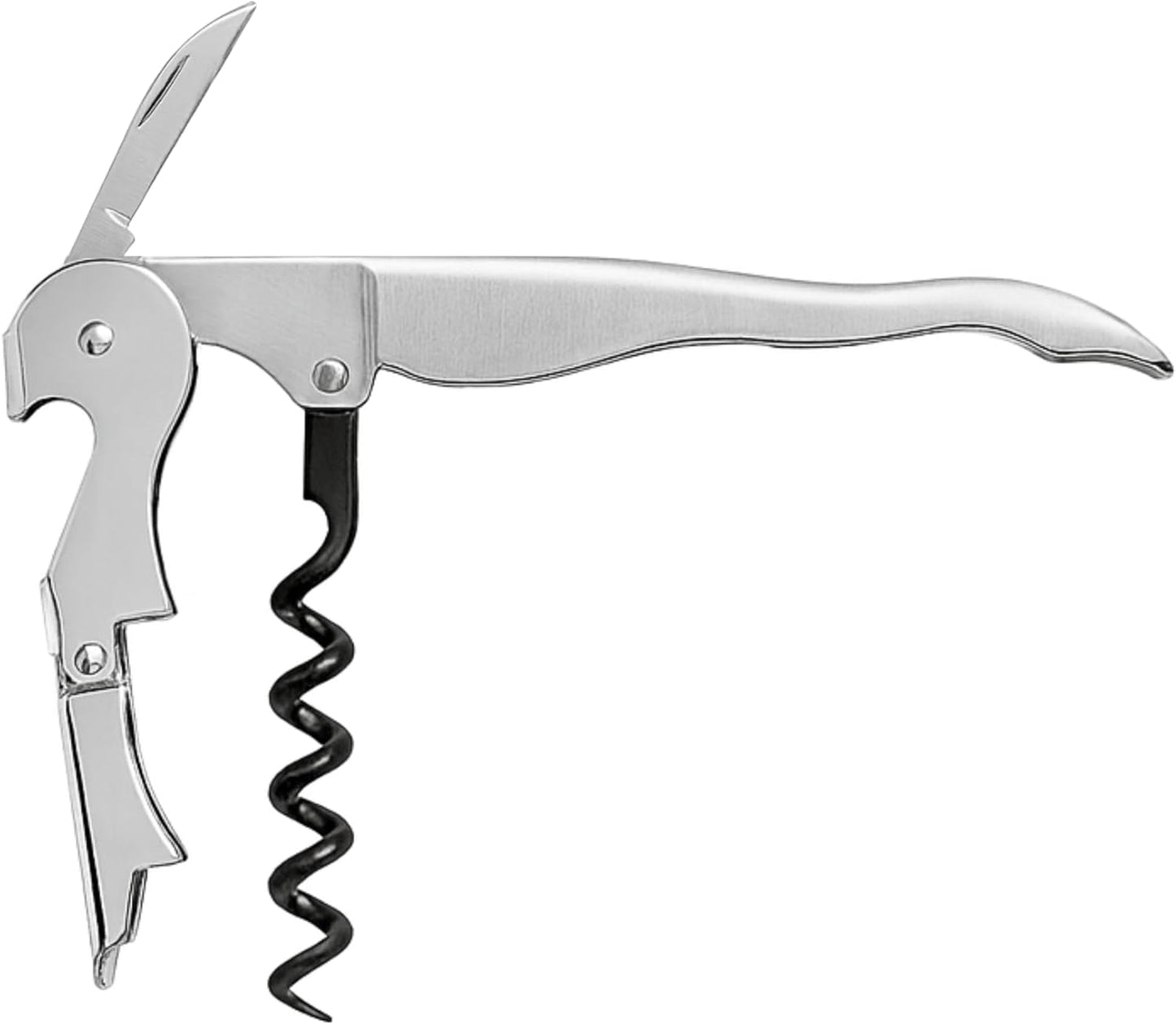 Oggi Corkscrew, Stainless Waiter's, Stainless Steel