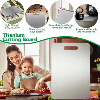 Katori Titanium Cutting Board - 1PC M - Double-Sided Food Safe Kitchen Chopping Board