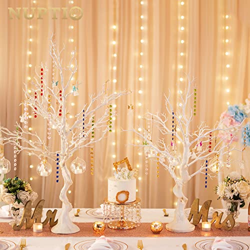 Artificial White Christmas Tree Branch - 3.44 Feet, Wedding & Holiday Decor Variation 3ft 5in - White