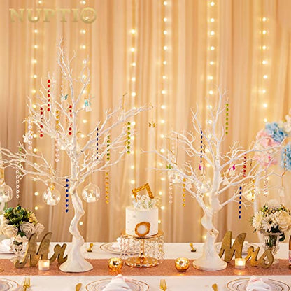 Artificial White Christmas Tree Branch - 3.44 Feet, Wedding & Holiday Decor Variation 3ft 5in - White