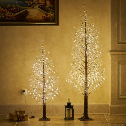 810 LED 6ft Brown Tree Lights for Christmas Indoor Outdoor Decoration - Variation of THIS listing