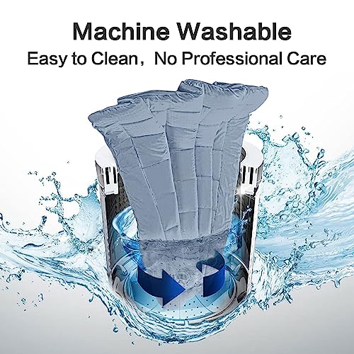 EASELAND Twin Size Mattress Pad Pillow Top Mattress Cover Quilted Fitted Mattress Protector Single 8-21" Deep Pocket Cooling Mattress Topper (39x75 Inches, Dusty Blue)