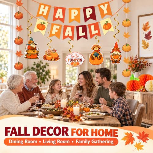 Fall Party Decorations Set for Home Classroom Office - Autumn Harvest Decor