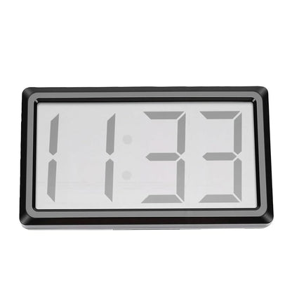 Small Digital Clock - Magnetic, 12-Hour Display, Portable Lightweight Desk Clock (Black)