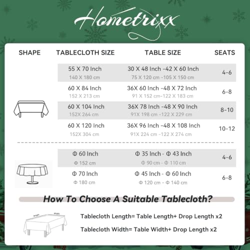 Christmas Tree Truck Wreath Tablecloth 60x84 Inch Rectangular White - Hometrxx