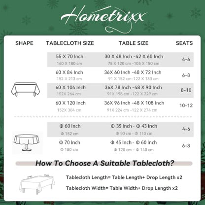 Christmas Tree Truck Wreath Tablecloth 60x84 Inch Rectangular White - Hometrxx
