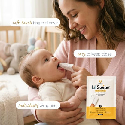 Baby Tongue & Gum Wipes for Infants - 10 Count Baby Oral Care Flusher