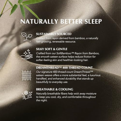 EverGrace Queen Size Rayon from Bamboo Duvet Cover Set - Mocha Brown