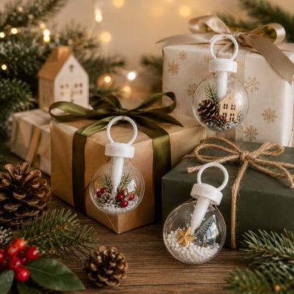 Christmas Foam Ornament Hanger Caps 100pcs Replacement Christmas Tree Decorations