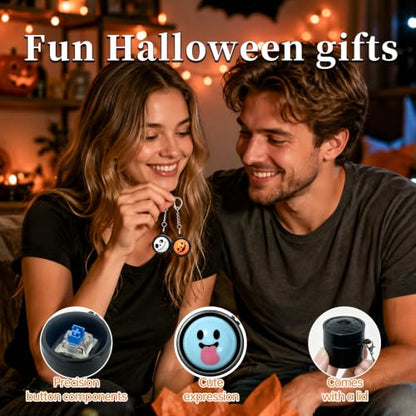 Halloween Fidget Keychain Stress Relief Toy Pack - 4 Spooky Designs