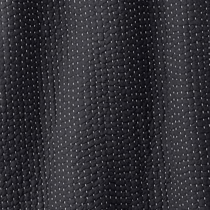 Seed Stitch Quilted Pillow Sham - Black Slate, Standard Size
