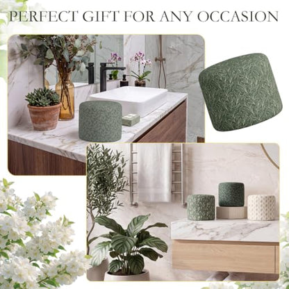 Grandmillennial Felt Toilet Paper Cover Set - Reusable 12 Pcs, Floral Design