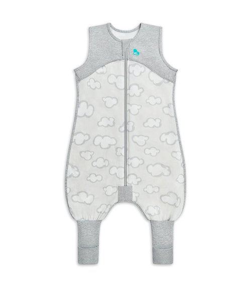 Love to Dream Organic Cotton Sleeveless Sleep Suit - 0.2 TOG in Gray Daydream for Comfort