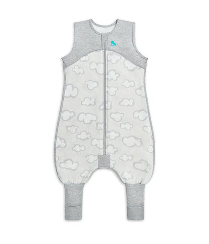 Love to Dream Organic Cotton Sleeveless Sleep Suit - 0.2 TOG in Gray Daydream for Comfort