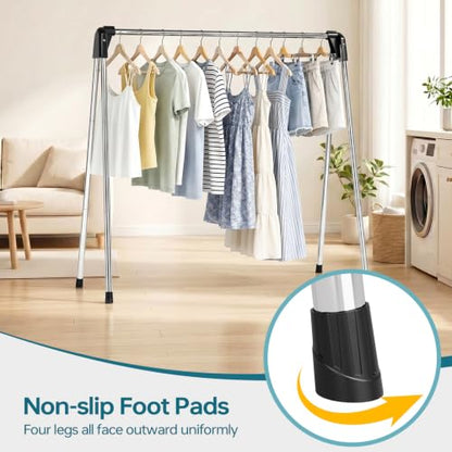 55 Inch Stainless Steel Collapsible Clothes Drying Rack - New