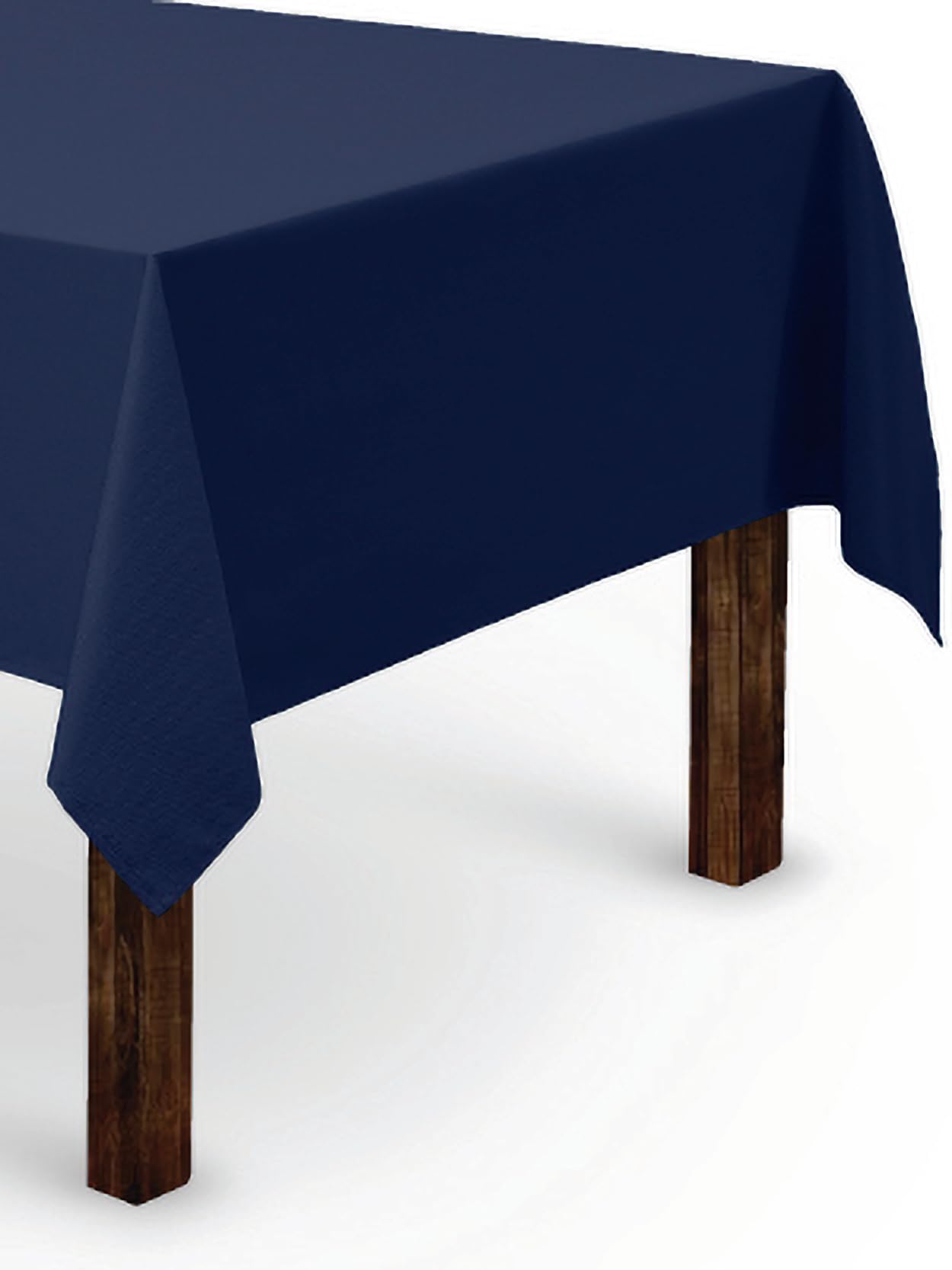 Gee Di Moda Rectangle Tablecloth - 60 x 84 Inch Navy Blue Table Cloth for 5 Foot Rectangle Table - Heavy Duty Washable Fabric - for 5 Ft Buffet Table, Holiday Party, Dinner, Wedding & Baby Shower