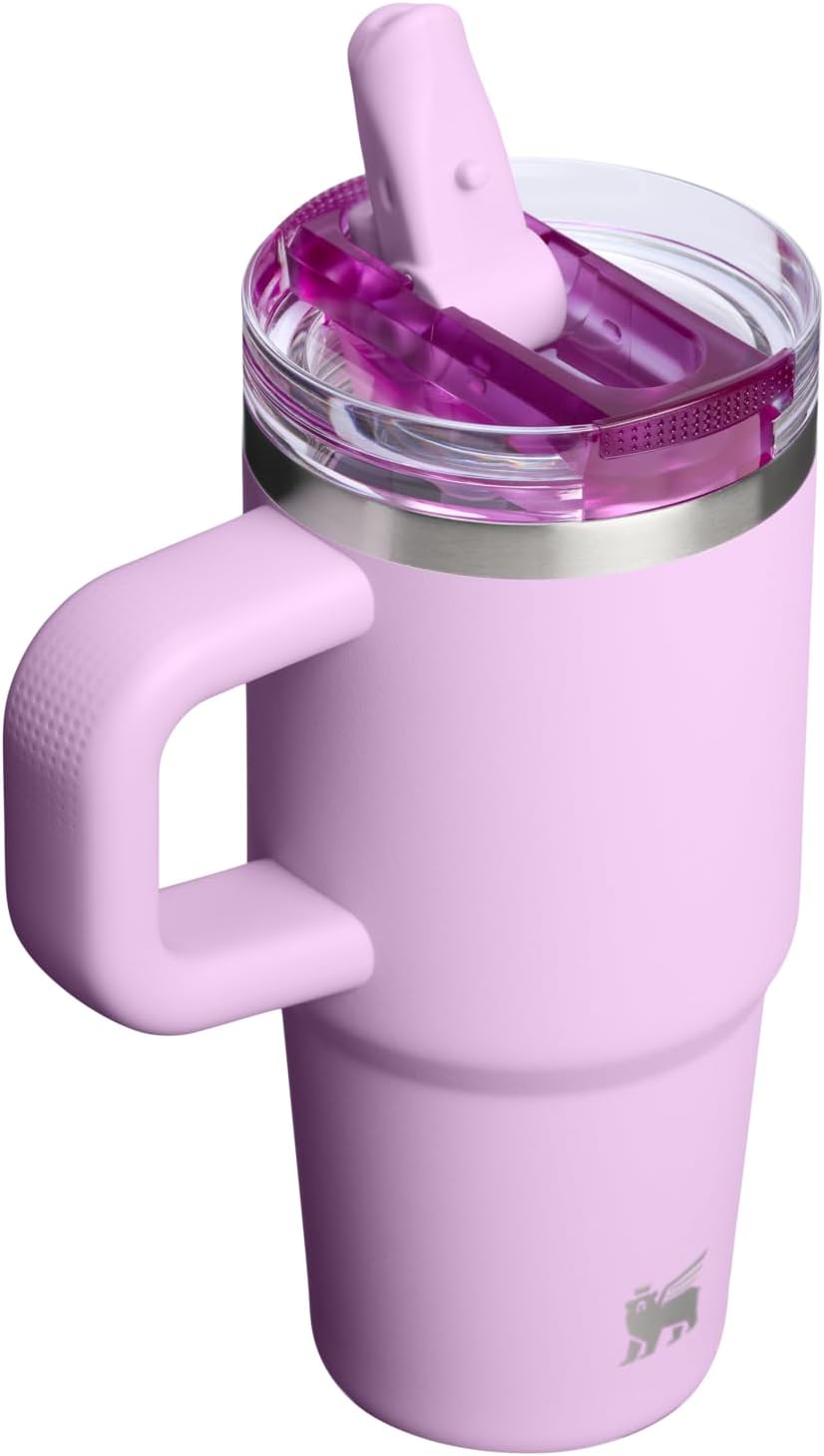 STANLEY Quencher ProTour 14 oz Tumbler - Leakproof Lid, Built-In Straw & Handle | Insulated, BPA-Free, Soft Orchid