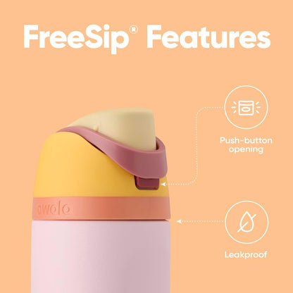 Owala FreeSip Insulated Stainless Steel Water Bottle - BPA-Free, 24 Ounce, Perfect for Sports & Travel