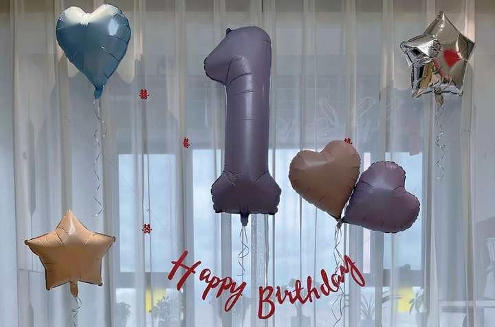 Number 7 Balloon by Lilac - 40 Inch Giant Foil Balloon for 7th Birthday Party Decorations