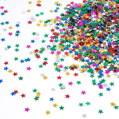 30g Metallic Star Confetti - 6mm Party & Craft Glitter Sequins