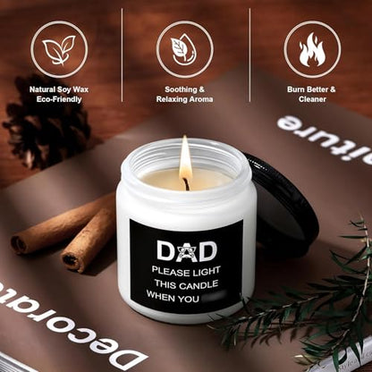 Dad Gift Basket - Funny Dad Gifts from Daughter Son Kids, Insulated Tumbler, Candle & Socks - Dad Gift Variation
