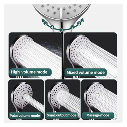 Pressurized Hand Shower Head Set - Bathroom Shower Kit Package1