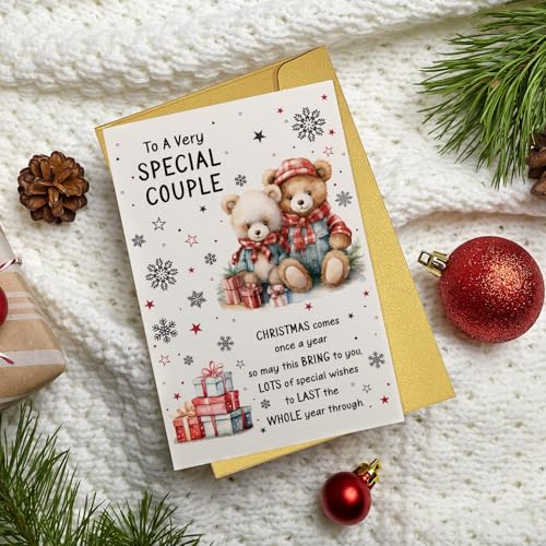 Christmas Card for Couples - Sweet Holiday Greeting Card with Heartfelt Message - To a Very Special Couple