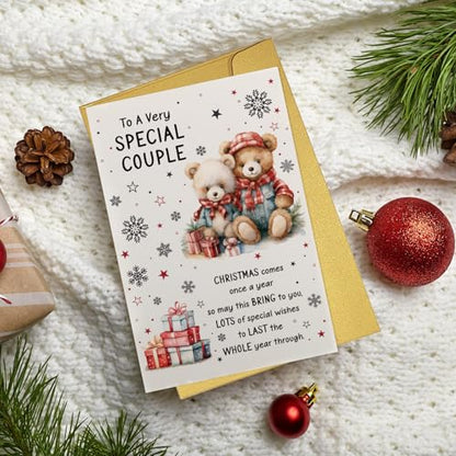 Christmas Card for Couples - Sweet Holiday Greeting Card with Heartfelt Message - To a Very Special Couple