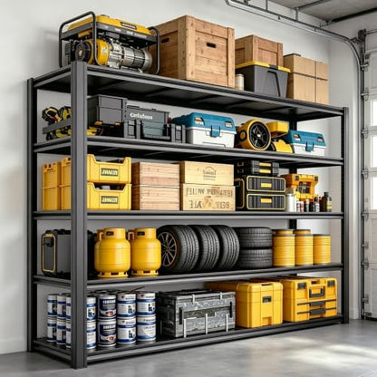 Heavy Duty Metal Garage Shelving Unit 5-Tier Adjustable Storage Rack - 5000 lbs Capacity