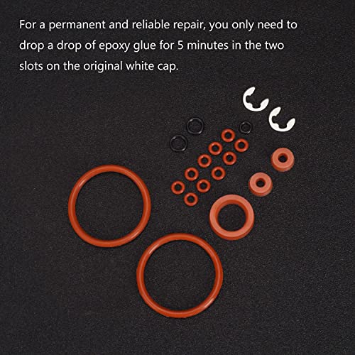 O-Ring Gasket Seal Set for Jura Capresso/Impressa Machines Brew Group & Drainage Valve O-Ring, Compatible with Most Jura C, E, ENA, F, J, S, Z, X, Cappuccino Maker Series Machines, with Lube