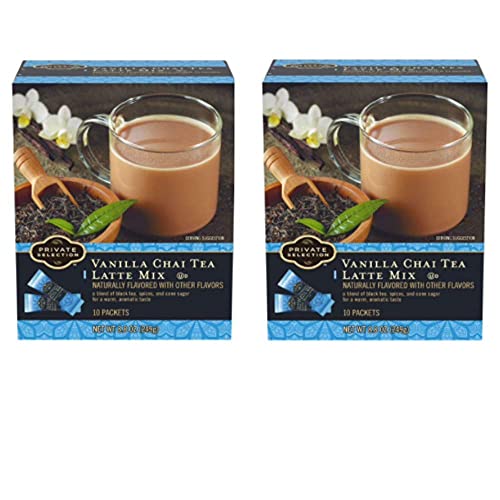 Private Selection Vanilla Chai Tea Latte Mix 10 ct (Pack of 2)