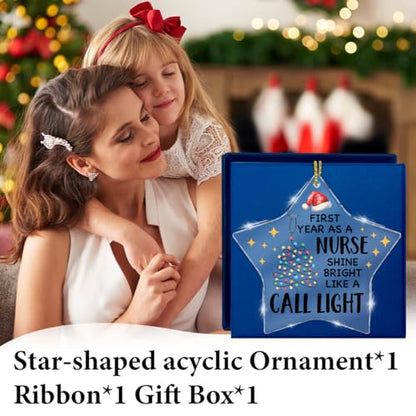 Funny Nurse Christmas Ornament Gift for Nurse Practitioner RN Nursing Student - Nurse 2 Variation