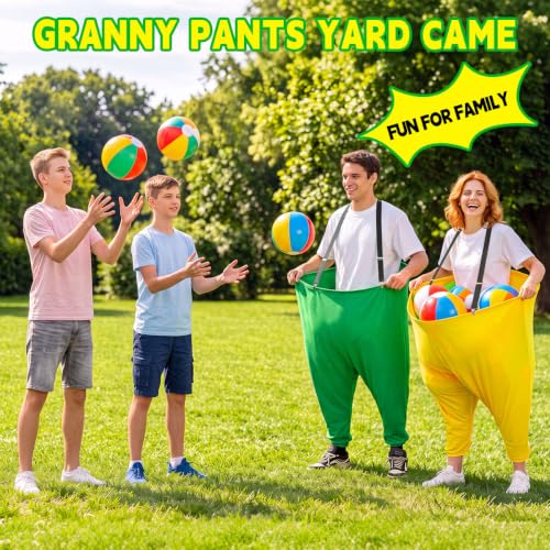 Large 4 Pack Granny Pants Yard Game Set for Kids & Adults - Outdoor Tossing Game