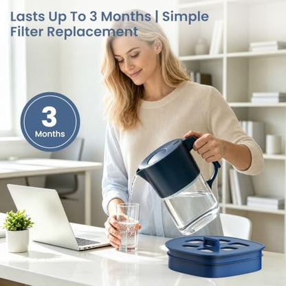 Water Filter Replacement for LARQ Pitcher PureVis & Water Filtered Pitcher - 2 Pack