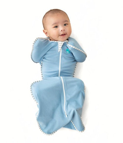 Love to Dream Swaddle UP - Baby Sleep Sack for Self-Soothing | 1.0 TOG, Dusty Blue, Newborn 5-8.5 lbs