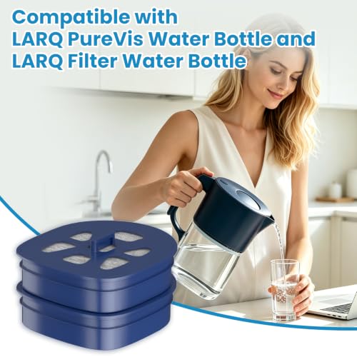 2-Pack Water Filter Cartridges for LARQ Pitcher - Advanced Carbon Replacement