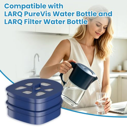 2-Pack Water Filter Cartridges for LARQ Pitcher - Advanced Carbon Replacement