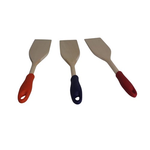 IMUSA 12in Wood Paddle with Silicone Grip, Large