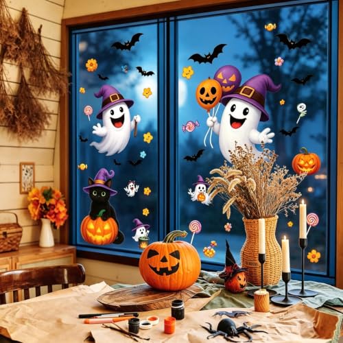 Halloween Window Clings - Removable Decals for Home Party Decor CF-589-590