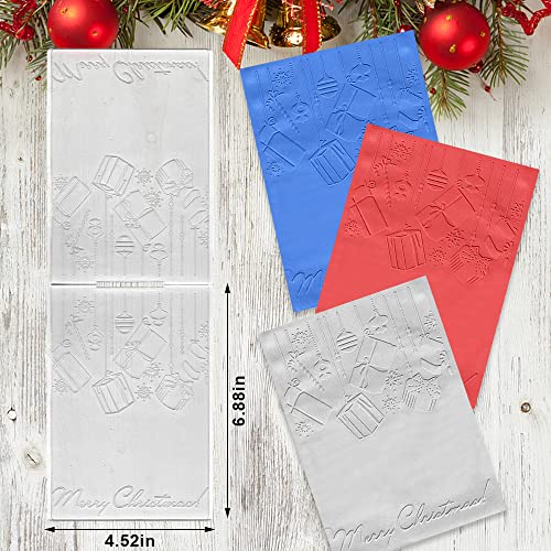 Christmas Background Embossing Folder GIFT - Bell Snowflake Frame DIY Craft Stencil
