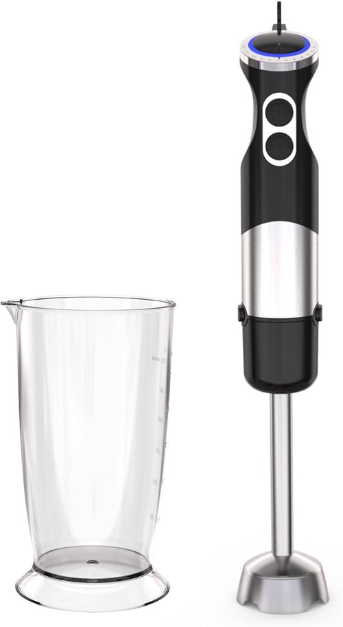 **Skiennix Immersion Blender - 12-Speed Handheld Mixer with Turbo Mode | Portable 2-in-1 for Smoothies & Baby Food**