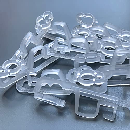 Transparent Christmas Light Clips 100 Pieces Outdoor Gutter Shingles Hooks