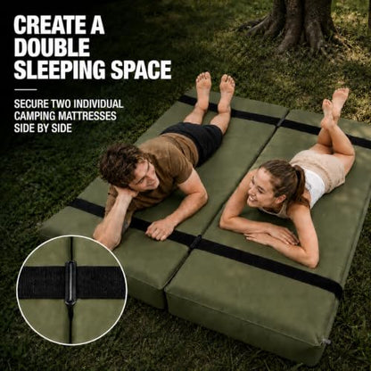 Universal Camping Mattress Connection Strap Kit - Style01 with Elastic Buckle