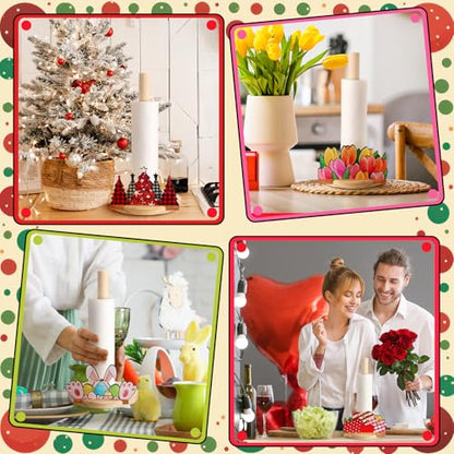 Interchangeable Wooden Paper Towel Holder with Holiday Signs - Classic