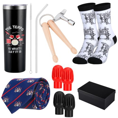 Christmas Drummer Gift Set with Tumbler Socks & Accessories - Men