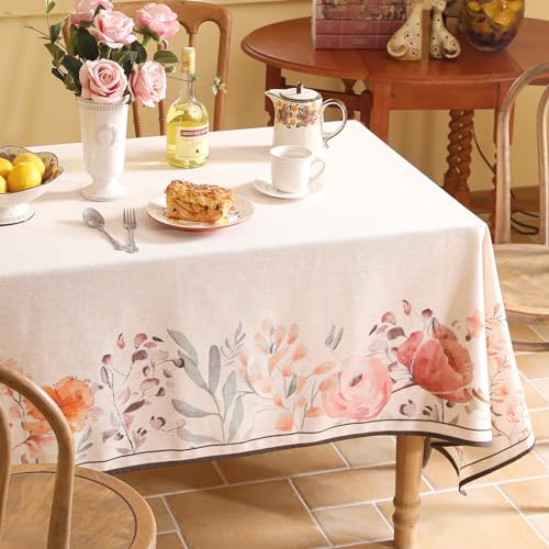 Sloosa Bilin Gaier Elegant French Rectangular Tablecloth 71x55 Inches