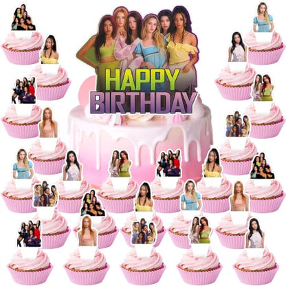Cake Topper 25PCS Birthday Decorations for Cupcakes & Desserts