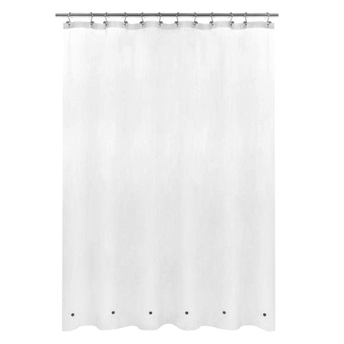 Mrs Awesome Long Shower Curtain Liner with 6 Magnets 72 x 78 inch, PEVA 8G Thick & Heavy Duty Plastic Shower Curtain for Bathroom, Waterproof,72x78, Frost